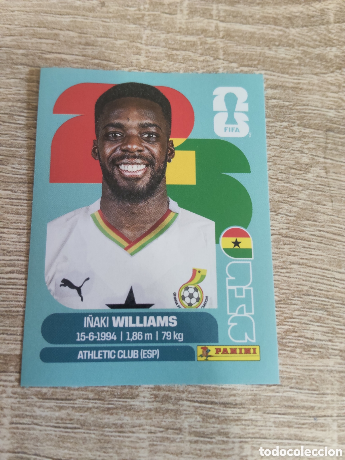 Cromos de F&uacute;tbol: Panini mundial 2026 GHA 15 I&ntilde;aki Williams Ghana