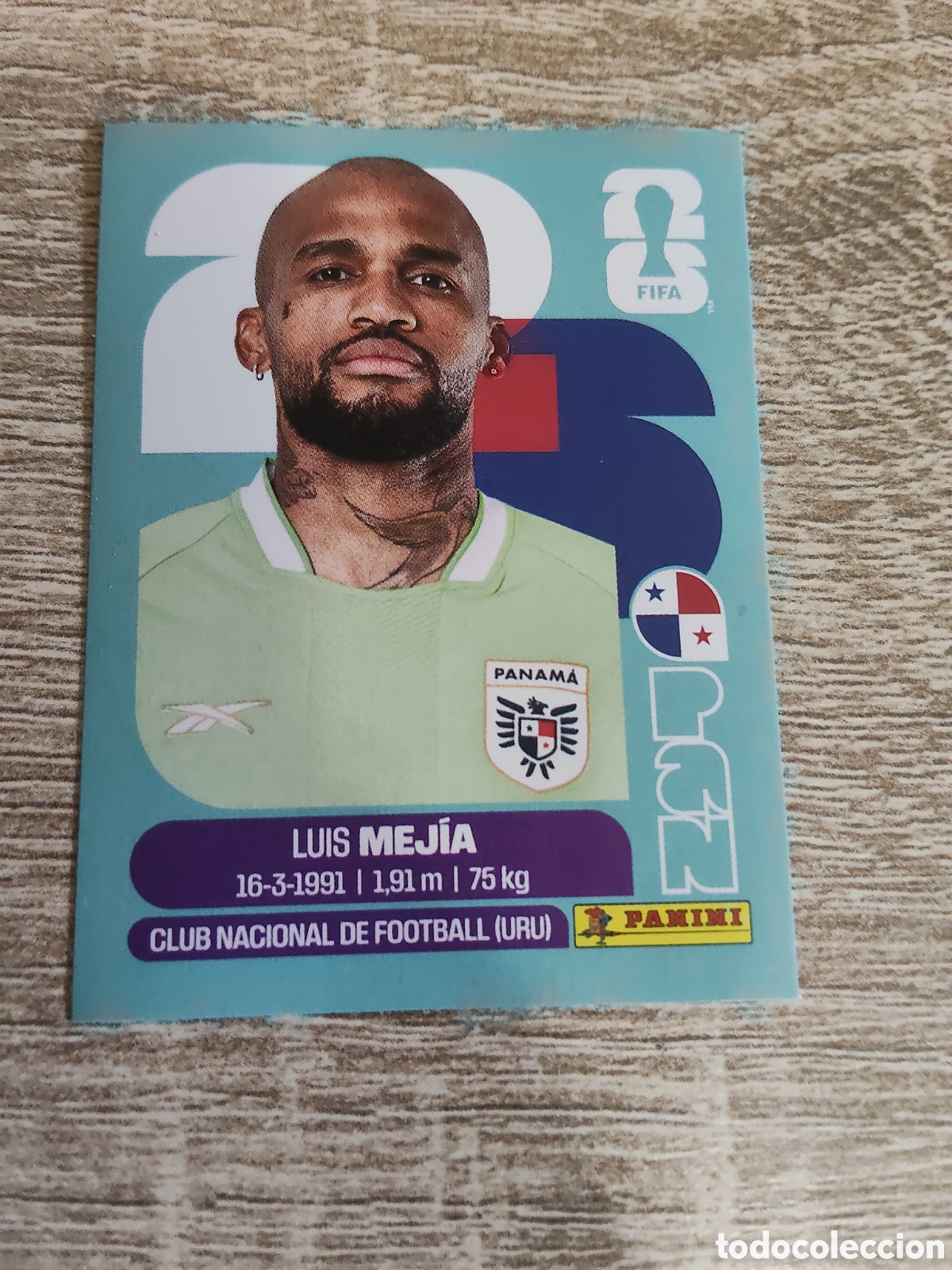 Cromos de F&uacute;tbol: Panini mundial 2026 PAN 3 Luis Mej&iacute;a Panam&aacute;