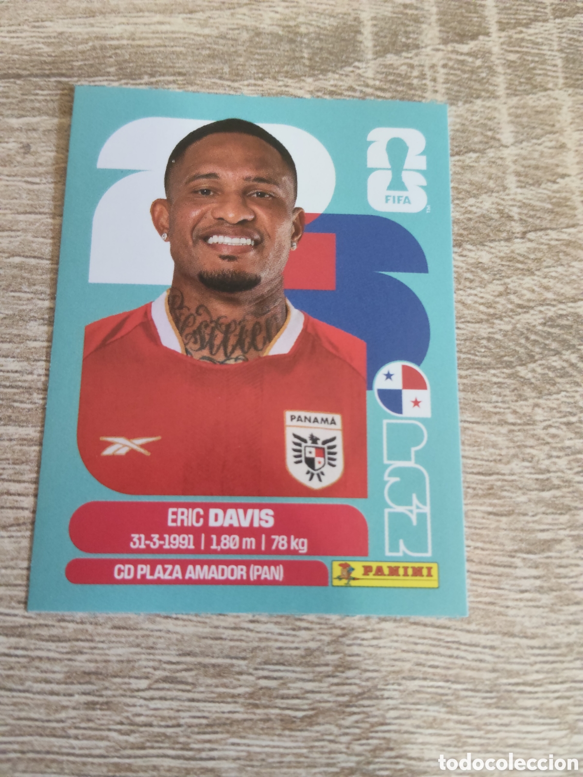 Cromos de F&uacute;tbol: Panini mundial 2026 PAN 7 Eric Davis Panam&aacute;