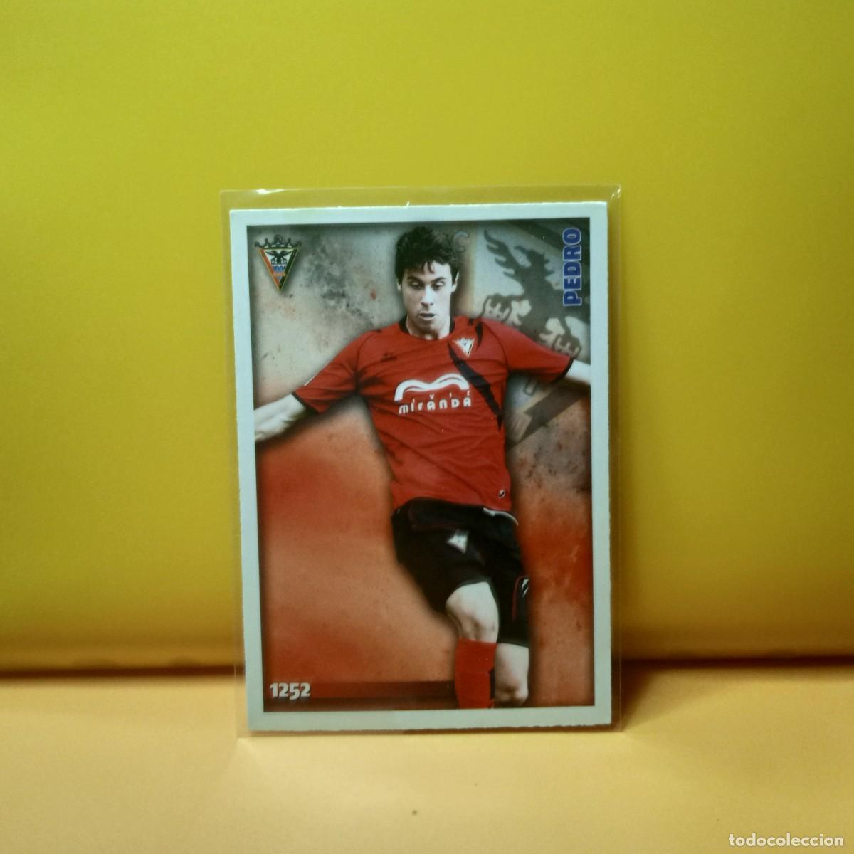 Football Stickers: MUNDICROMO 2014 2015 14 15 C.D MIRANDES PEDRO 1252 UH IV