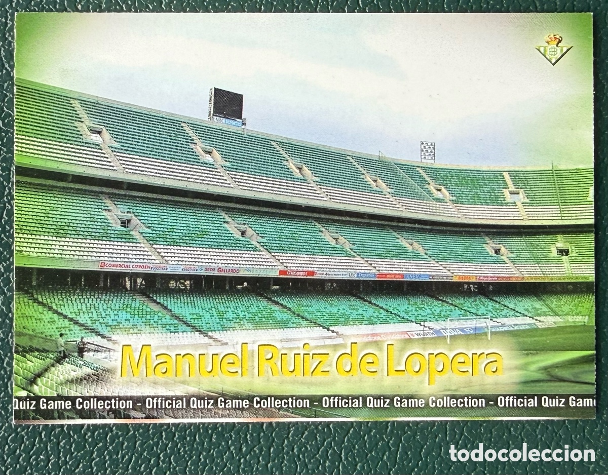 Football Stickers: 713 ESTADIO MANUEL RUIZ DE LOPERA MATE REAL BETIS FICHAS ALBUM MUNDICROMO 2009 2010 09 10