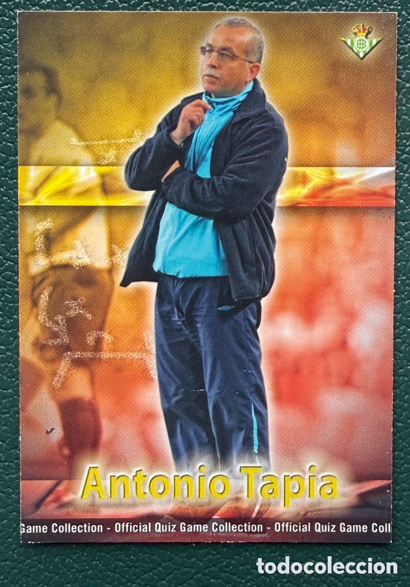 Football Stickers: 714 ANTONIO TAPIA REAL BETIS FICHAS ALBUM MUNDICROMO 2009 2010 09 10