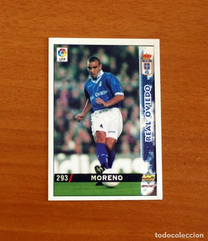 Cromos de F&uacute;tbol: Real Oviedo - N&ordm; 293 Moreno - Mundicromo Las Fichas de la Liga 1998-1999-98-99