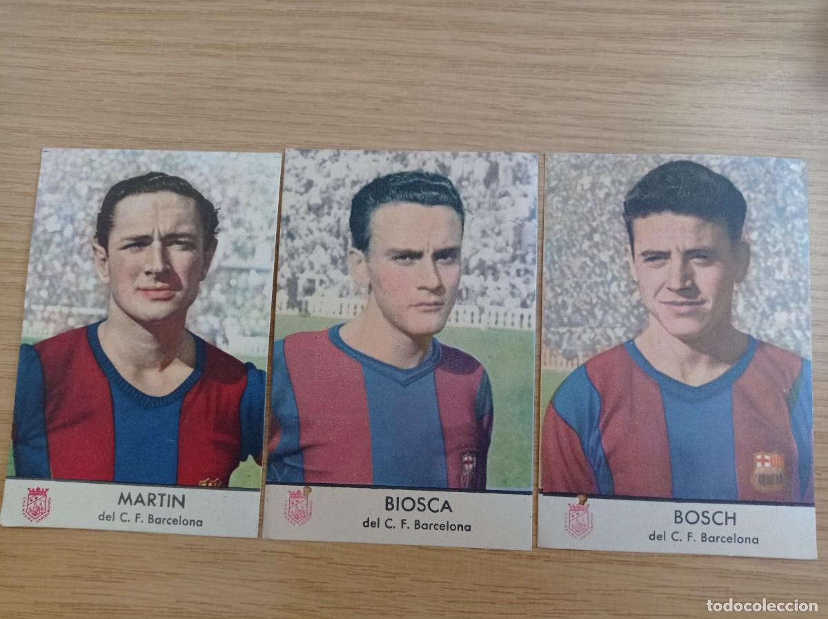 Cromos de F&uacute;tbol: Castellblanch 1953 Barcelona Martin Biosca y Bosch