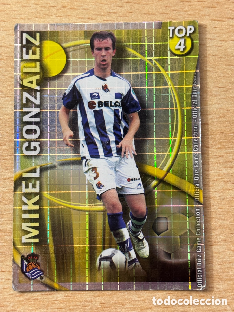 Cromos de F&uacute;tbol: # 565 Mikel Gonzalez Real Sociedad top Mundicromo 2011 versi&oacute;n cuadros dorado