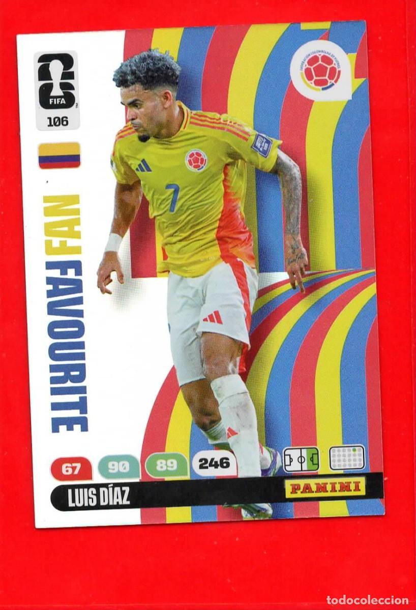 Cromos de F&uacute;tbol: 106 Luis D&iacute;az - Colombia -Fan Favourite - FIFA WORLD CUP 2026