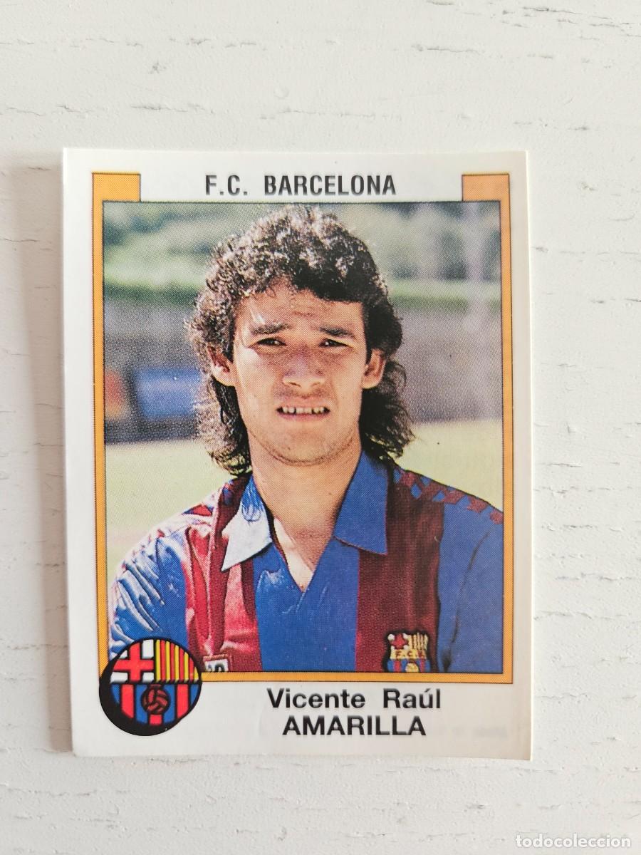 Cromos de F&uacute;tbol: AMARILLA FC BARCELONA FUTBOL 88 PANINI - CROMO 59 - LIGA 87 88 &ndash; NUEVO SIN PEGAR