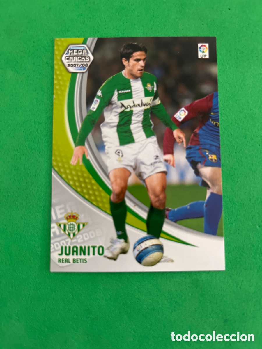 Fu&szlig;ball-Sticker: JUANITO 77 REAL BETIS MGK 2007 2008 MEGACRACKS 07 08 PANINI NUEVO EN PERFECTO ESTADO