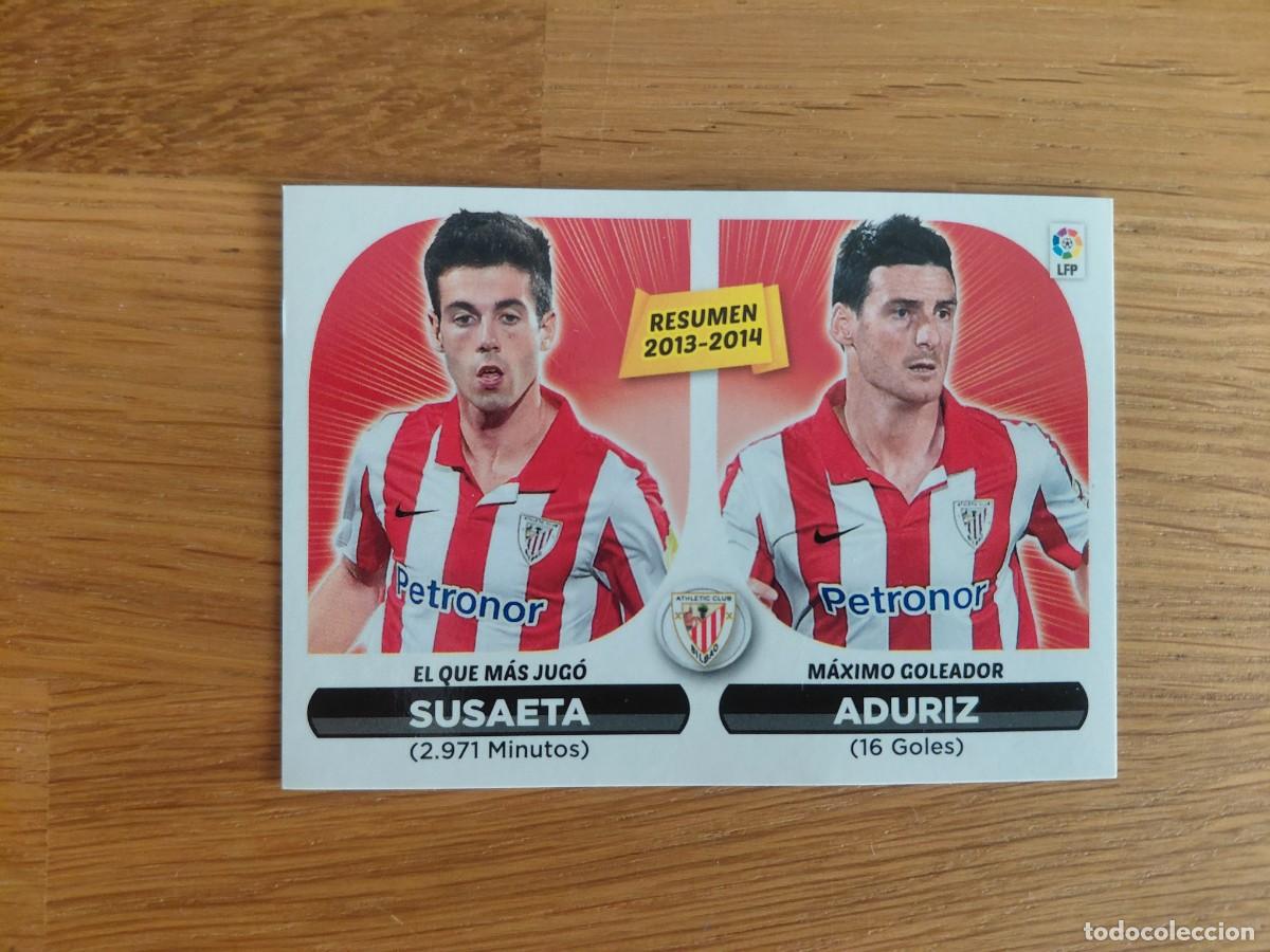 Cromos de F&uacute;tbol: Susaeta y Aduriz -- n&ordm; 24 -- Athletic Bilbao -- 14/15 -- Resumen -- Este -- Nunca pegado