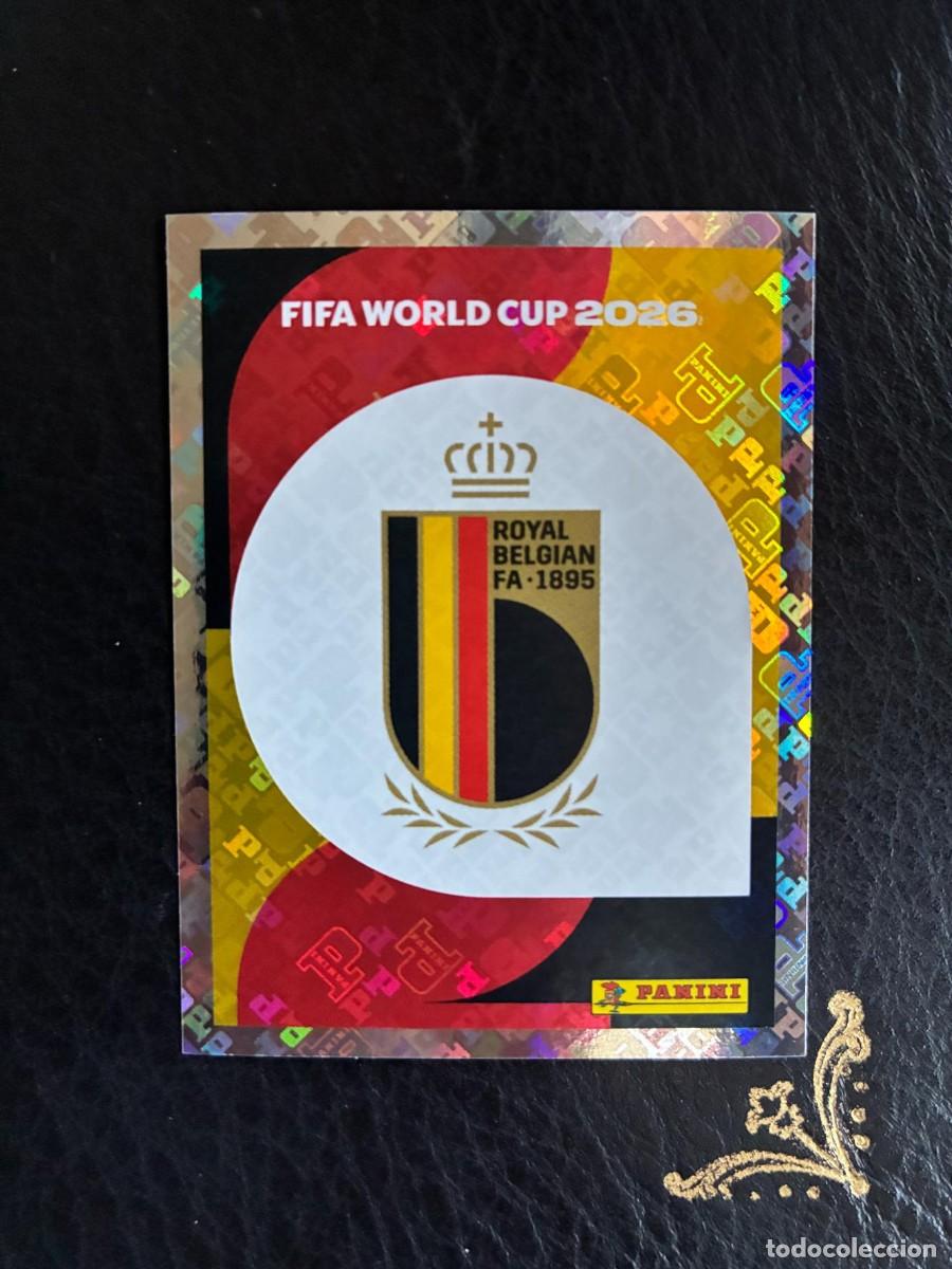 Cartes &agrave; collectionner de Football: BEL 1 ESCUDO LOGO BEL1 BELGICA FIFA WORLD CUP MUNDIAL 2026 26 PANINI