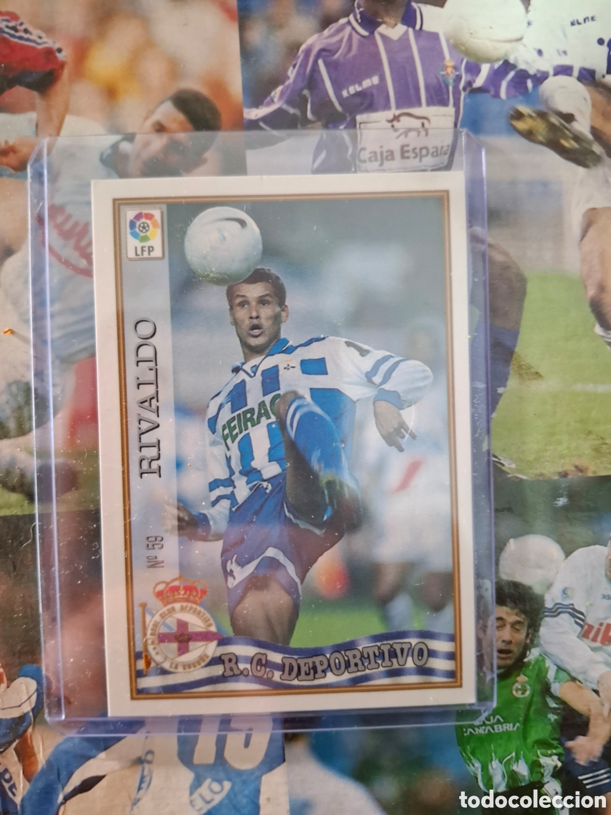 Cartes &agrave; collectionner de Football: RIVALDO #59 - LAS FICHAS DE LA LIGA 97/98 - MUNDICROMO/SPORT - R.C. DEPORTIVO
