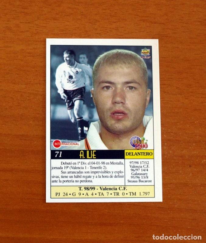 Cromos de F&uacute;tbol: Valencia - N&ordm; 71, Adri&aacute;n Ilie - Mundicromo Las Fichas de la Liga 1999-2000, 99-00 -Mundi Cromo
