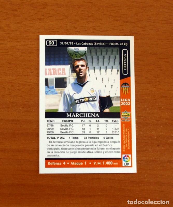 Fu&szlig;ball-Sticker: Valencia - N&ordm; 90 Marchena - Mundicromo Las Fichas de la Liga 2001-2002, 01-02