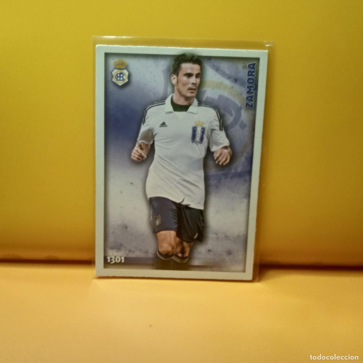 Football Stickers: MUNDICROMO 2014 2015 14 15 RECREATIVO DE HUELVA ZAMORA 1301 UH V