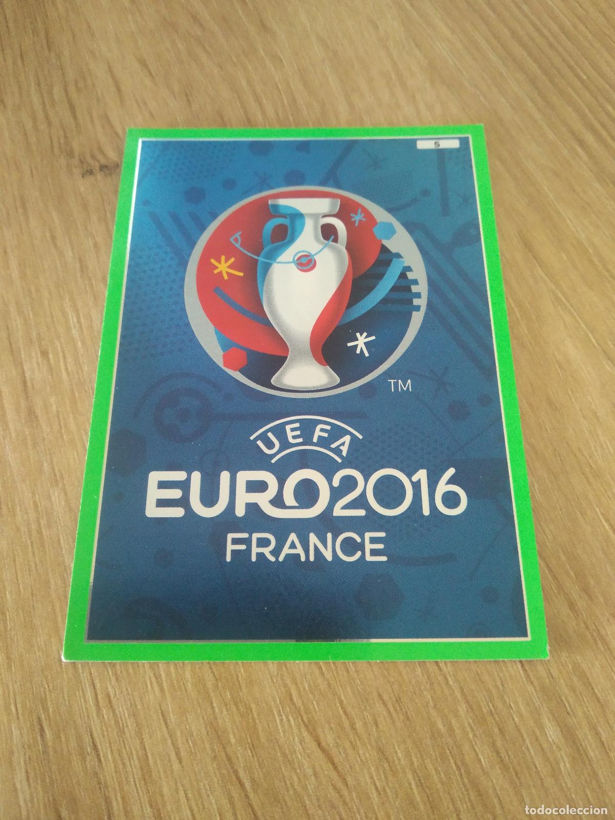 Football Stickers: 5 LOGO CROMO FUTBOL PANINI EURO 2016 EUROCOPA ADRENALYN
