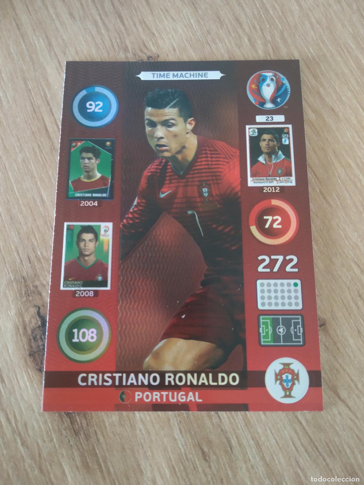 Cromos de F&uacute;tbol: 23 CRISTIANO RONALDO PORTUGAL CROMO FUTBOL PANINI EURO 2016 EUROCOPA ADRENALYN