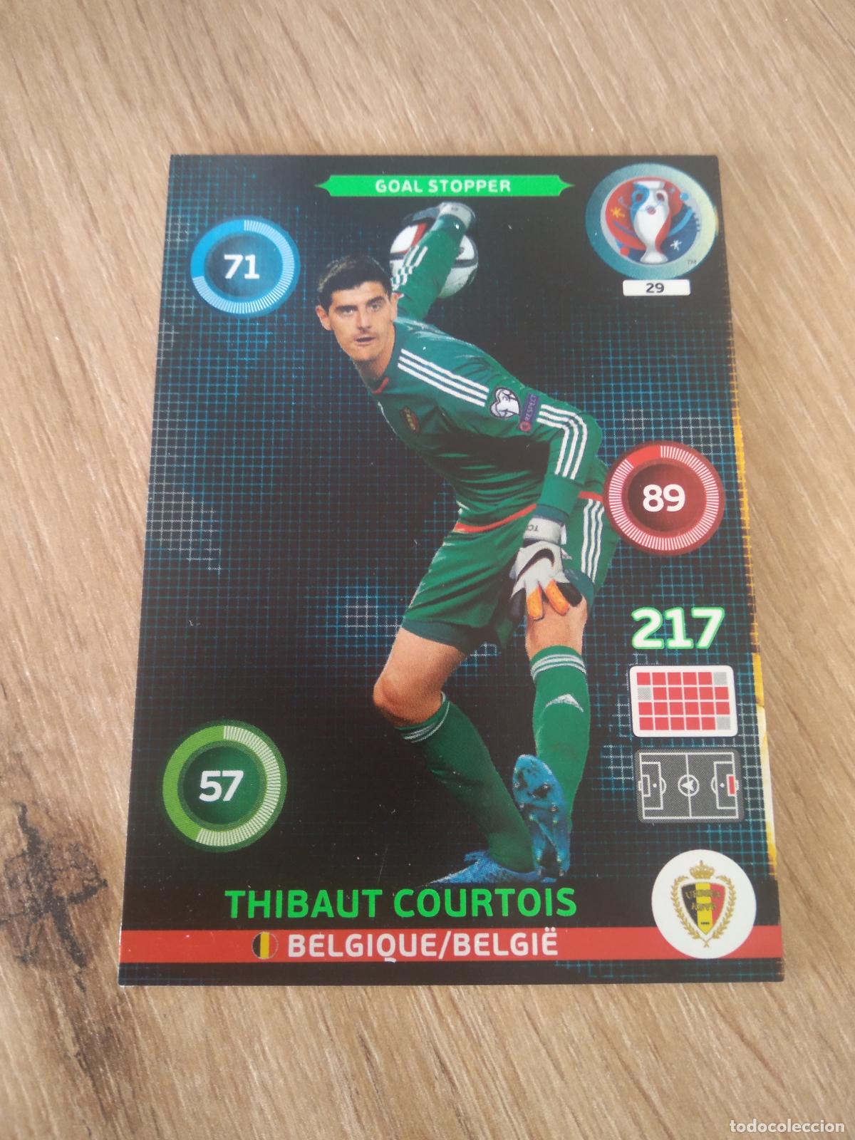 Cromos de F&uacute;tbol: 29 COURTOIS BELGICA CROMO FUTBOL PANINI EURO 2016 EUROCOPA ADRENALYN