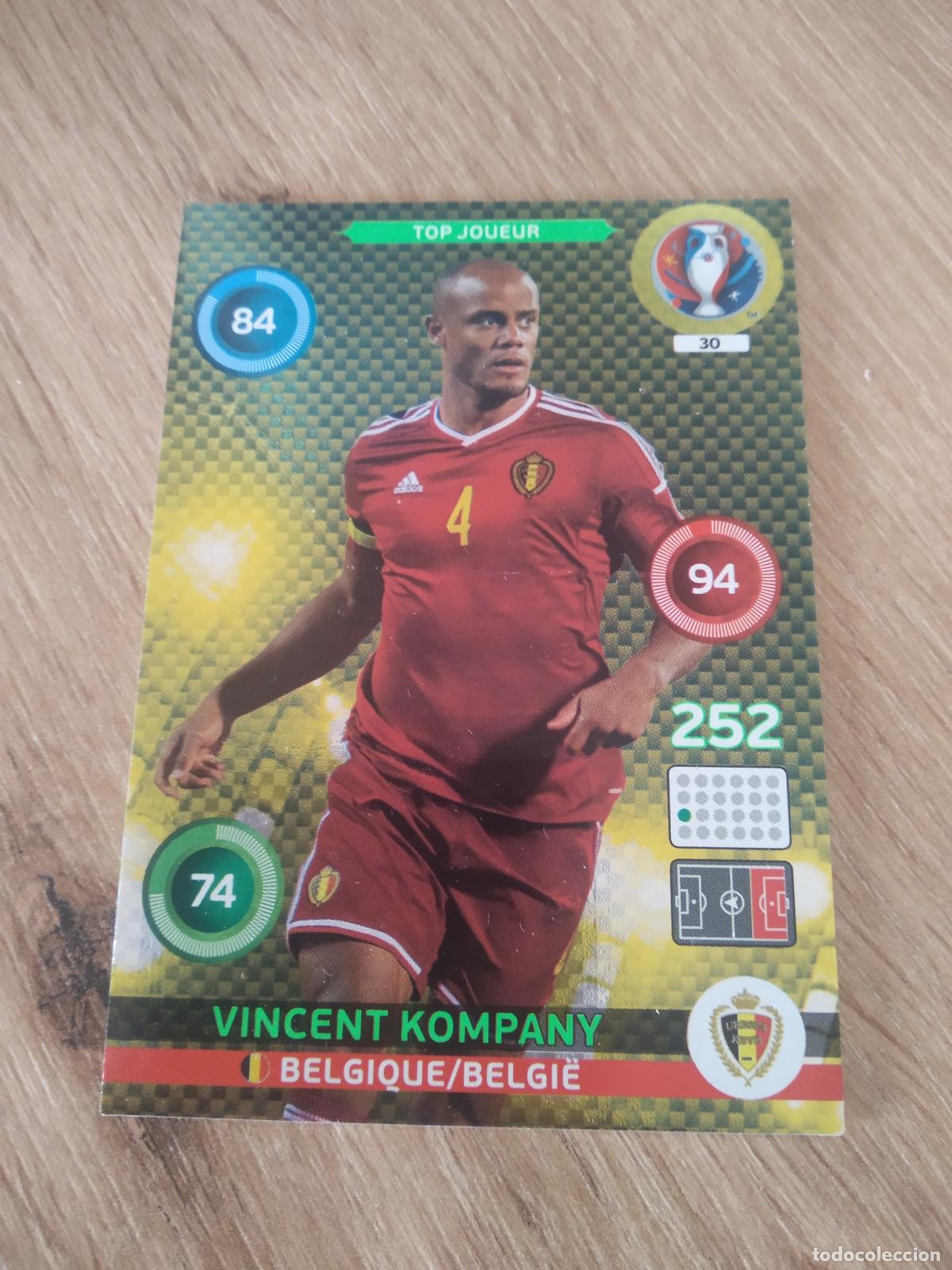 Cromos de F&uacute;tbol: 30 KOMPANY BELGICA CROMO FUTBOL PANINI EURO 2016 EUROCOPA ADRENALYN