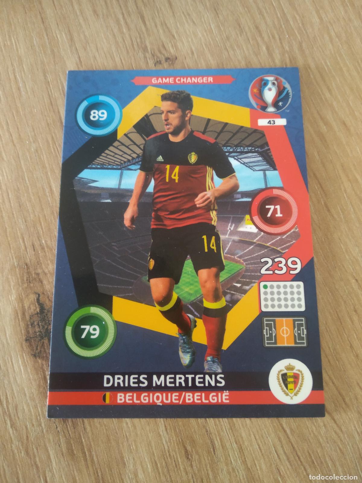 Cromos de F&uacute;tbol: 43 DRIES MERTENS BELGICA CROMO FUTBOL PANINI EURO 2016 EUROCOPA ADRENALYN