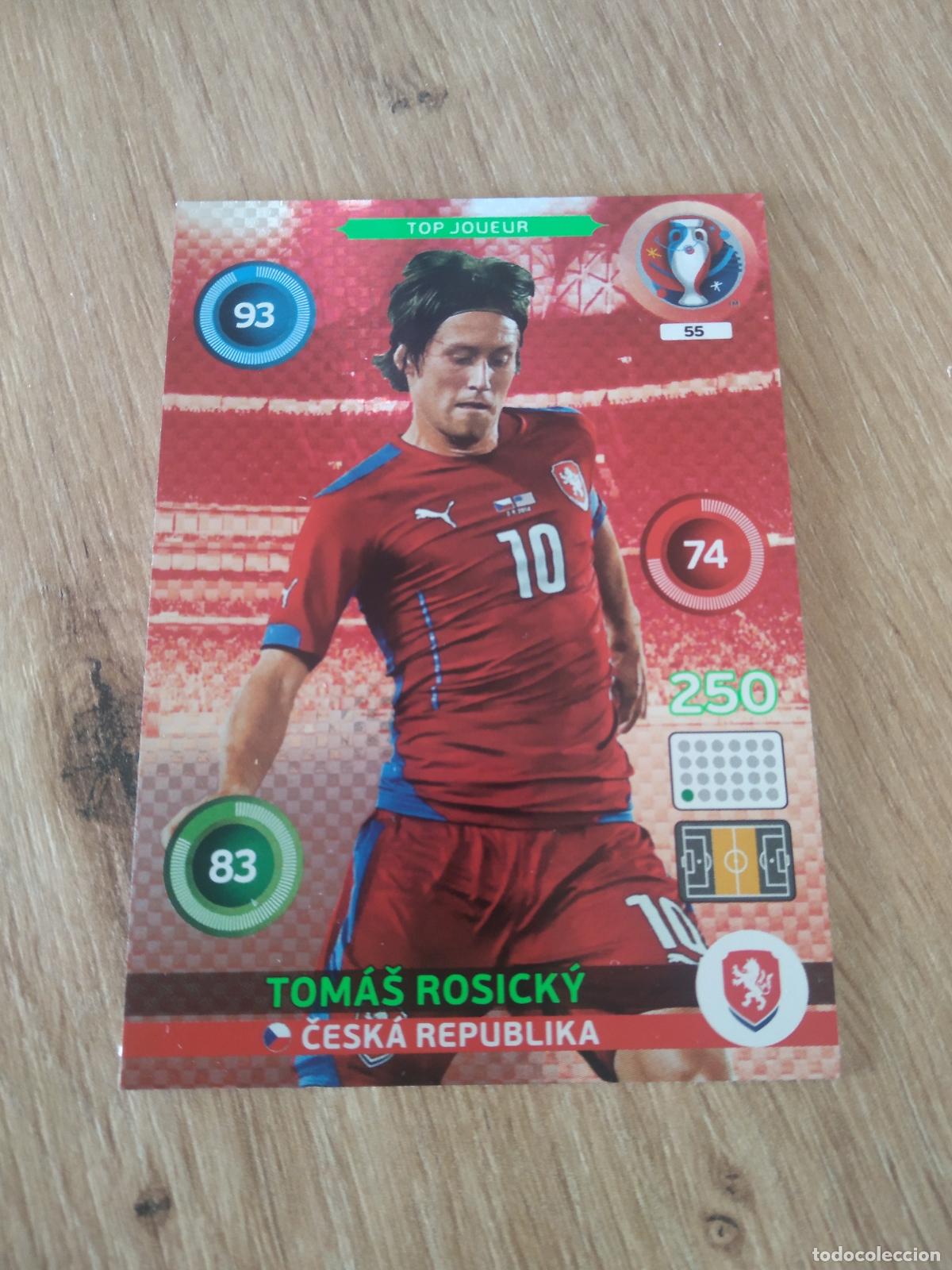 Cromos de F&uacute;tbol: 55 ROSICKY REPUBLICA CHECA CROMO FUTBOL PANINI EURO 2016 EUROCOPA ADRENALYN
