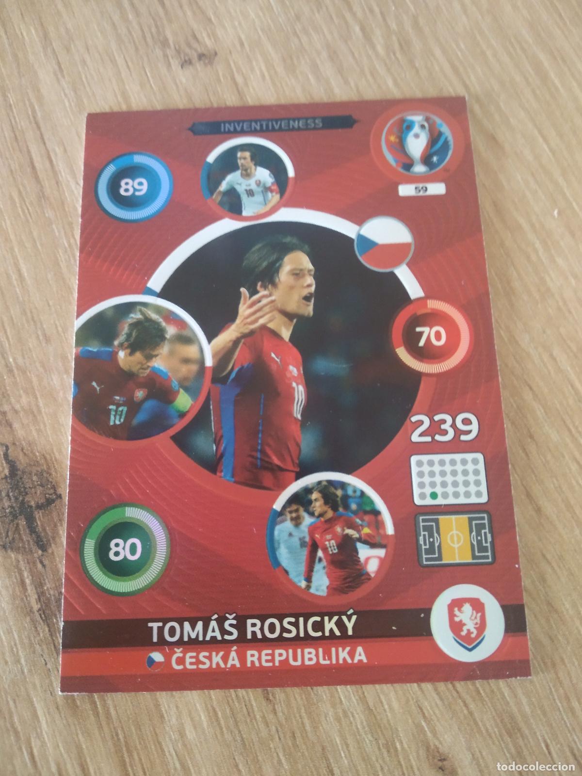 Cromos de F&uacute;tbol: 59 ROSICKY REPUBLICA CHECA CROMO FUTBOL PANINI EURO 2016 EUROCOPA ADRENALYN