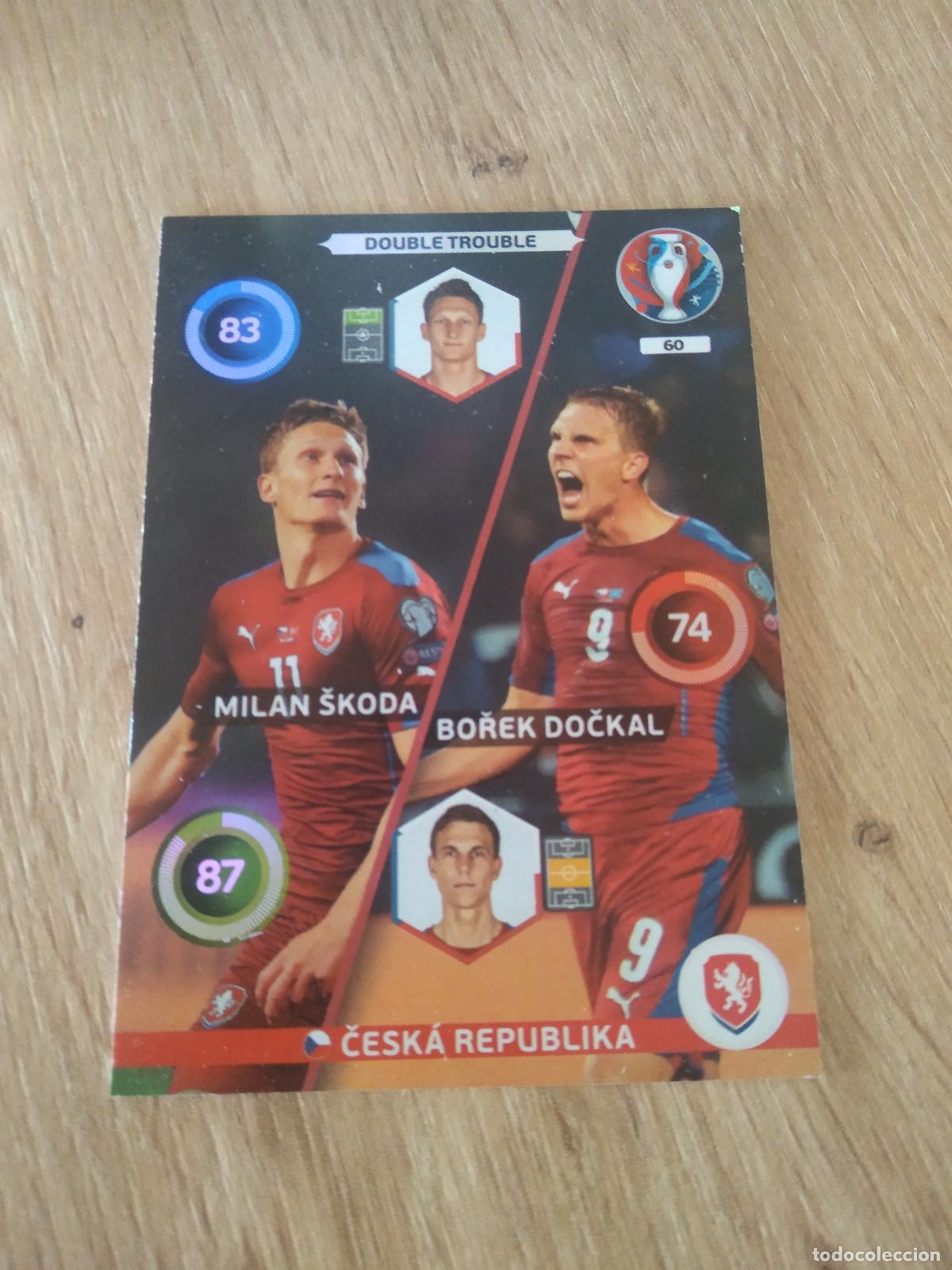 Cromos de F&uacute;tbol: 60 MILAN SKODA BOREK DOCKAL REPUBLICA CHECA CROMO FUTBOL PANINI EURO 2016 EUROCOPA ADRENALYN