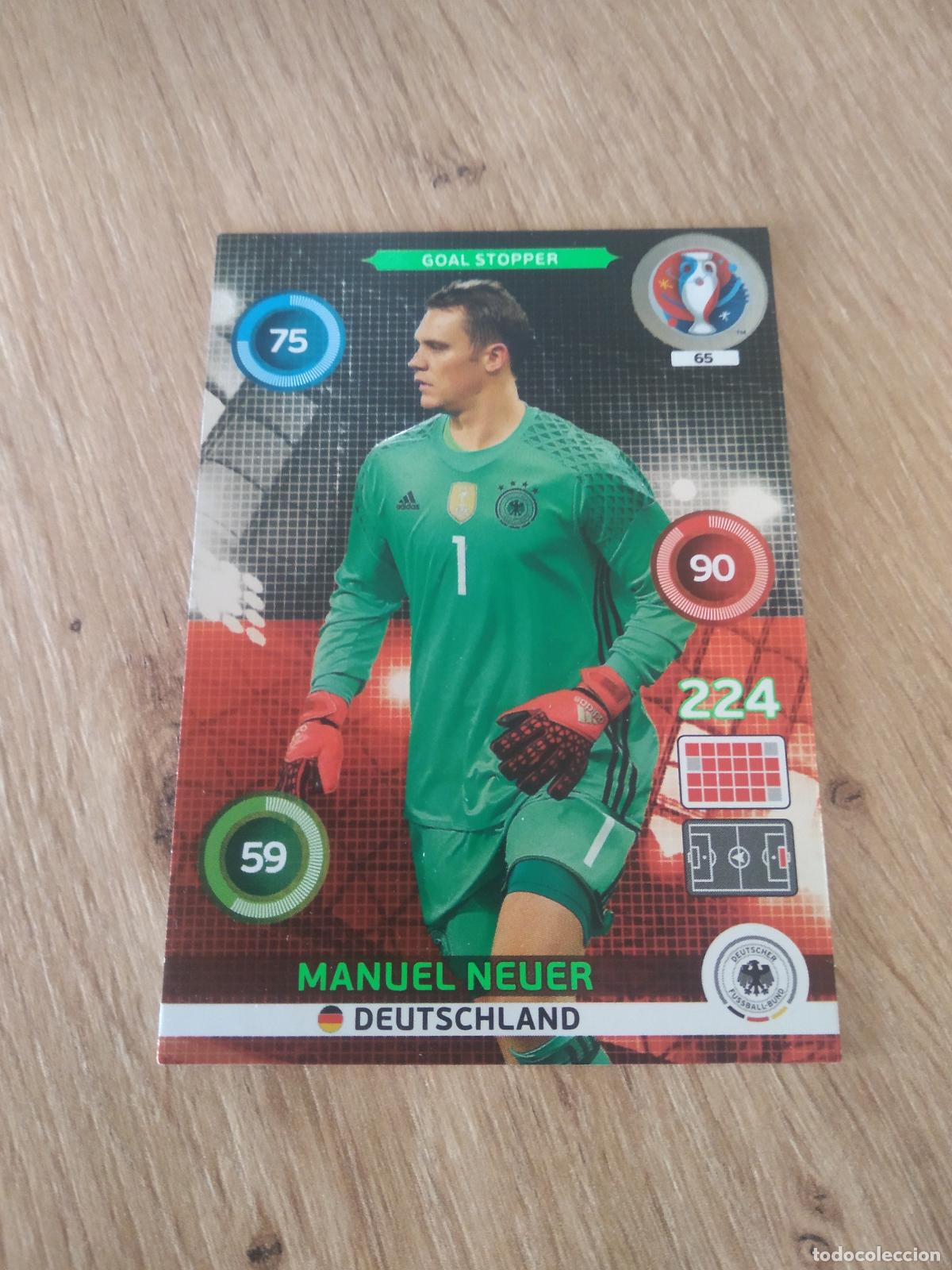 Cromos de F&uacute;tbol: 65 NEUER ALEMANIA CROMO FUTBOL PANINI EURO 2016 EUROCOPA ADRENALYN