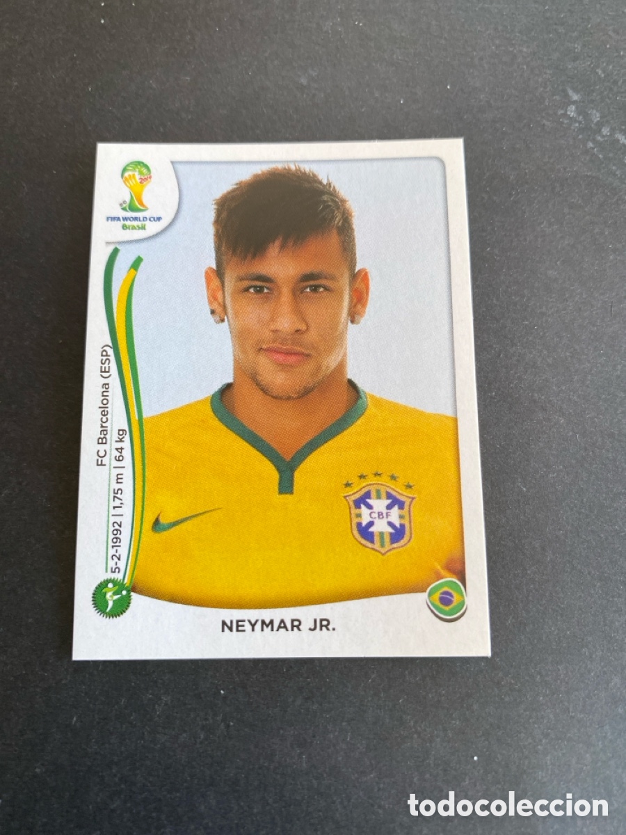 Football Stickers: Cromo Mundial Brasil 2014 N*48 NEYMAR JR.
