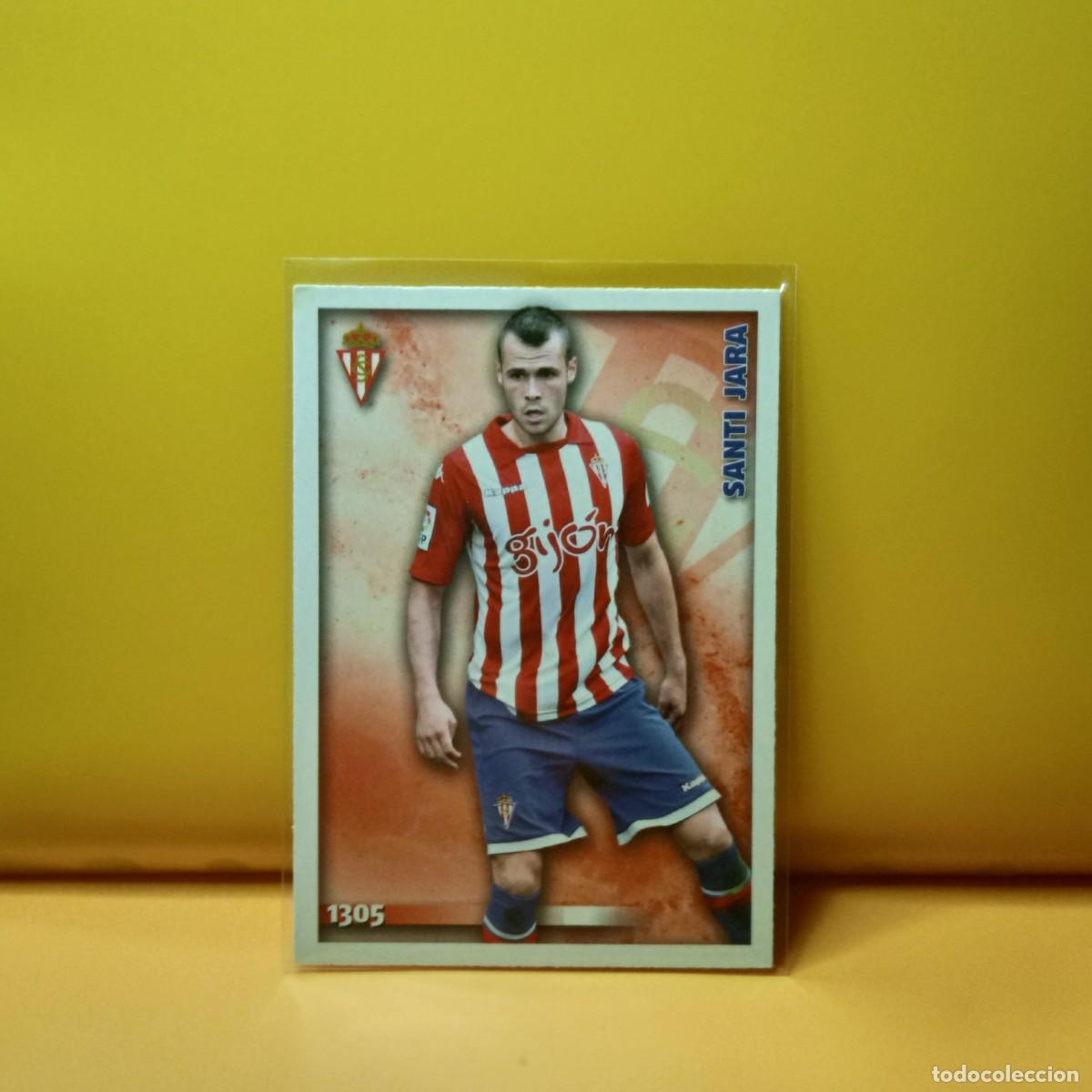 Football Stickers: MUNDICROMO 2014 2015 14 15 SPORGTING DE GIJ&Oacute;N SANTI JARRA 1305 UH V