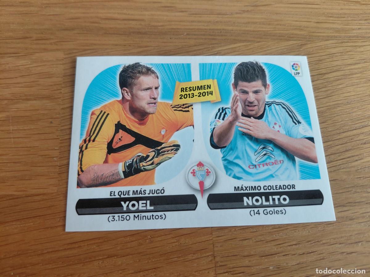 Football Stickers: Yoel y Nolito -- n&ordm; 24 -- Celta Vigo -- Resumen -- 14/15 -- Este -- Nunca pegado