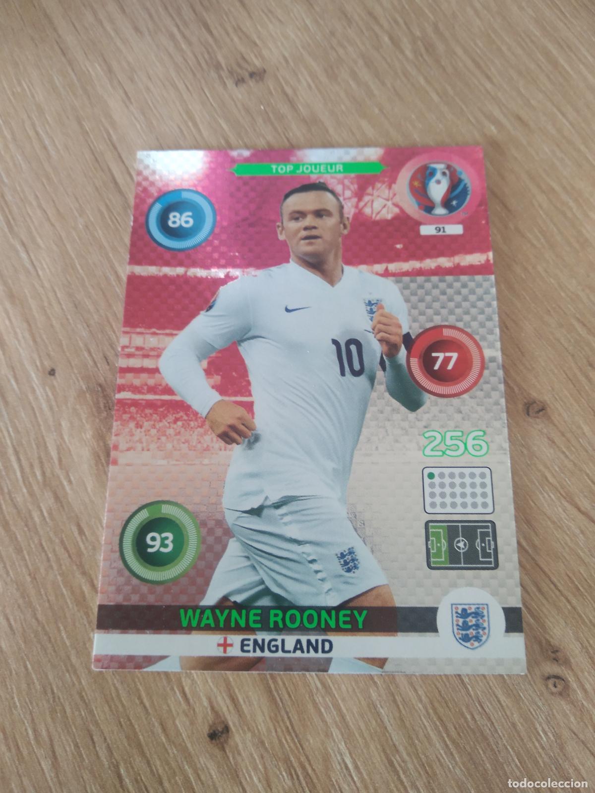 Football Stickers: 91 ROONEY INGLATERRA CROMO FUTBOL PANINI EURO 2016 EUROCOPA ADRENALYN