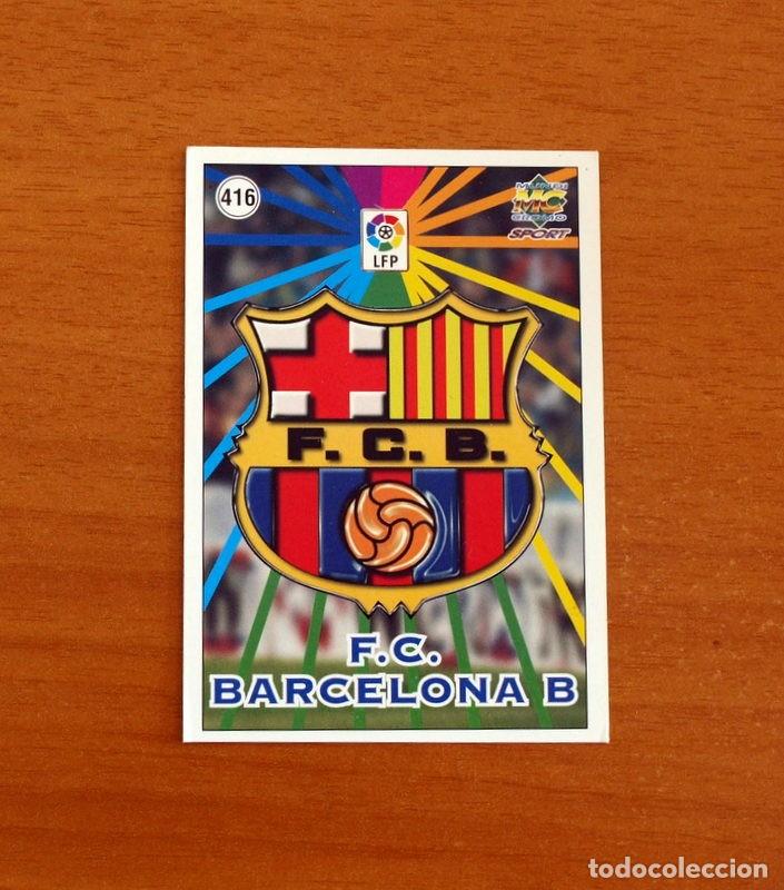 Football Stickers: Barcelona B -N&ordm; 416 Escudo-Plantilla-Puyol Rookie - Mundicromo Las Fichas de la Liga 1998-1999-98-99