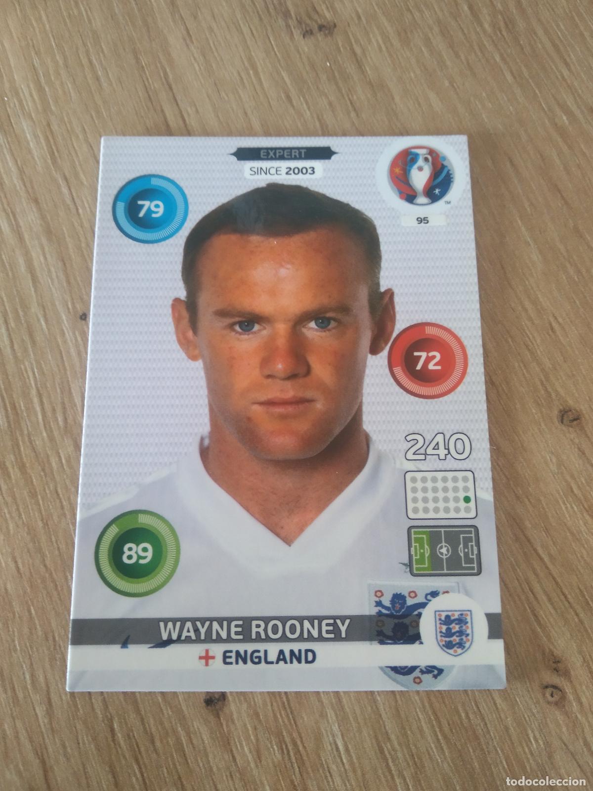 Football Stickers: 95 ROONEY INGLATERRA CROMO FUTBOL PANINI EURO 2016 EUROCOPA ADRENALYN