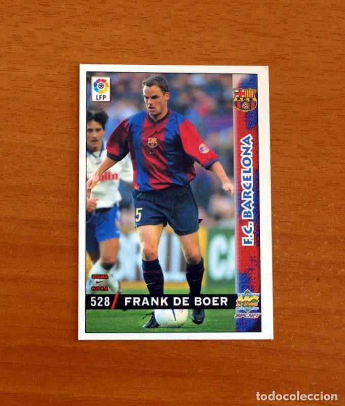 Football Stickers: Barcelona -N&ordm; 528 Frank De Boer-Rookie-&Uacute;ltima Hora -Mundicromo Las Fichas de la Liga 1998-1999-98-99