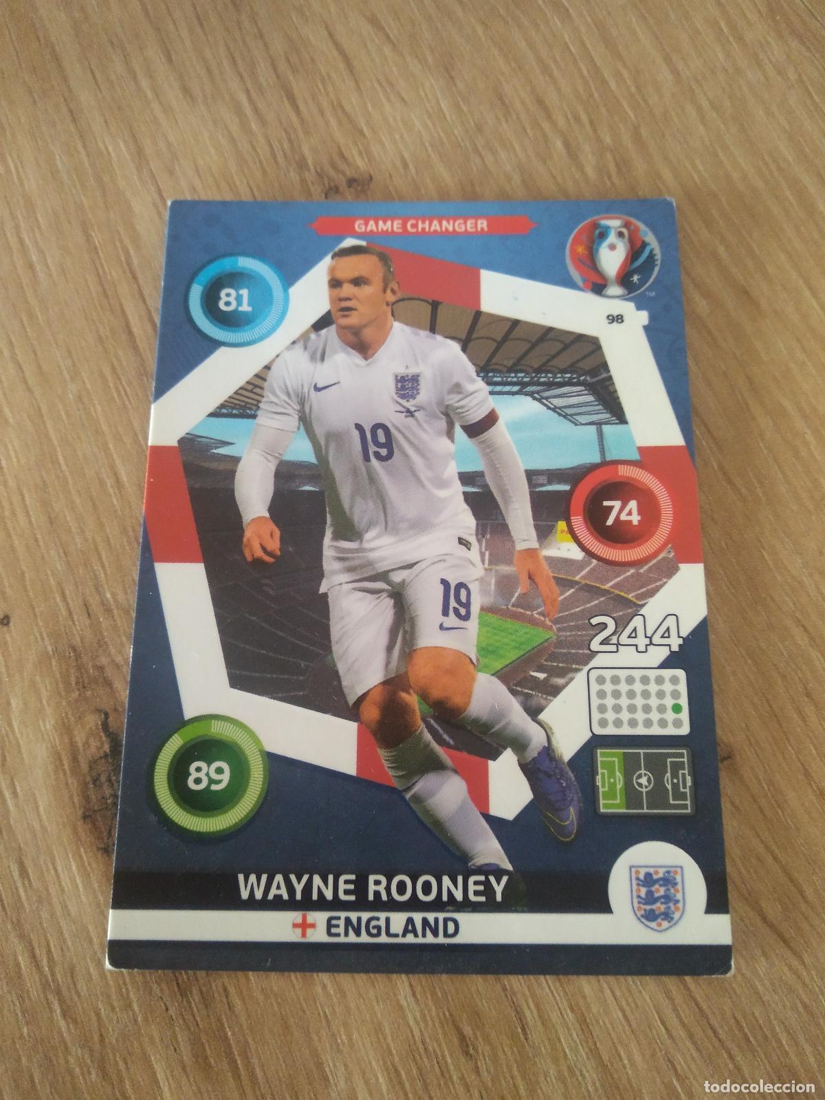 Football Stickers: 98 WAYNE ROONEY INGLATERRA CROMO FUTBOL PANINI EURO 2016 EUROCOPA ADRENALYN