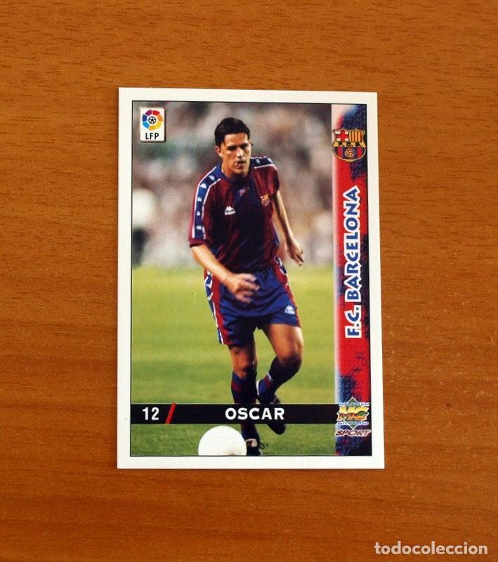 Football Stickers: Barcelona - N&ordm; 12 &Oacute;scar - Mundicromo Las Fichas de la Liga 1998-1999-98-99