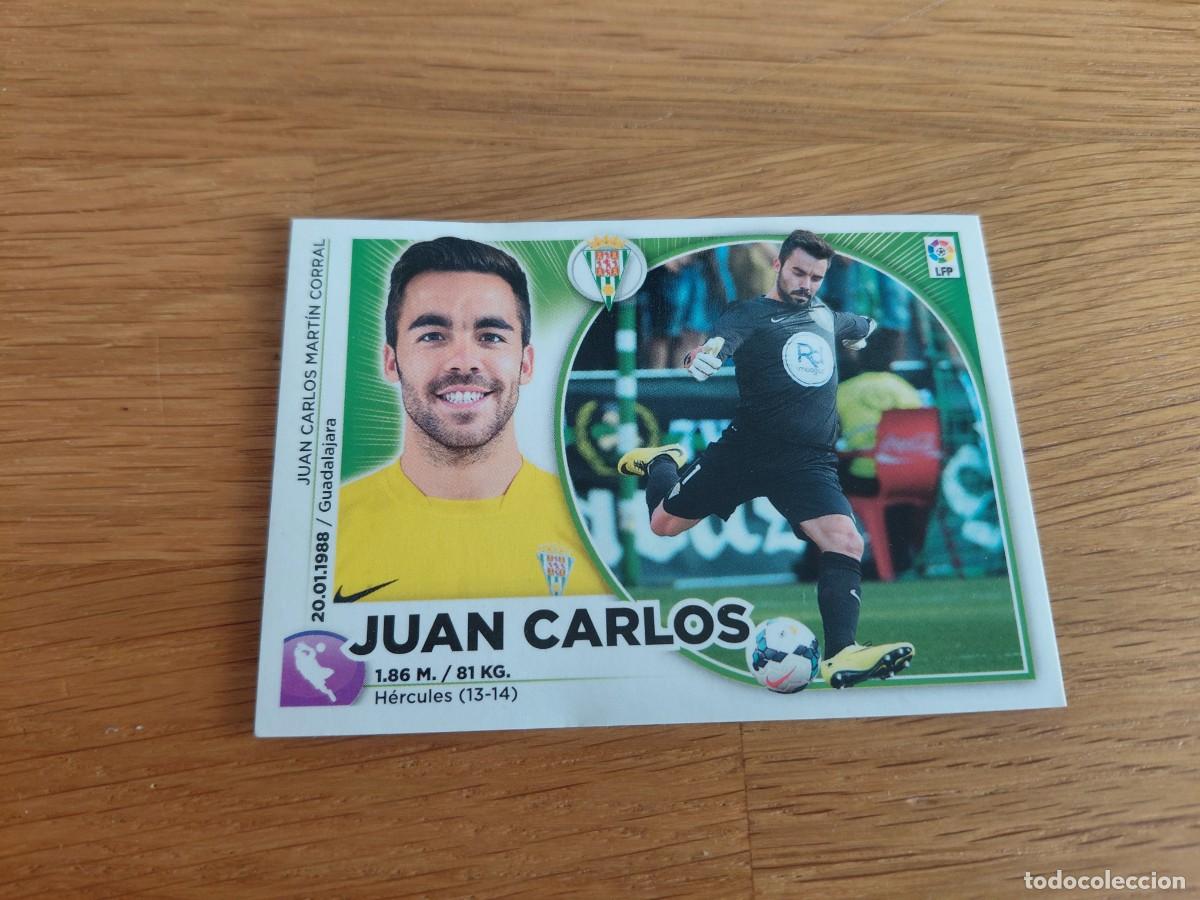 Football Stickers: Juan Carlos -- n&ordm; 1 -- C&oacute;rdoba -- 14/15 -- Este -- Nunca pegado