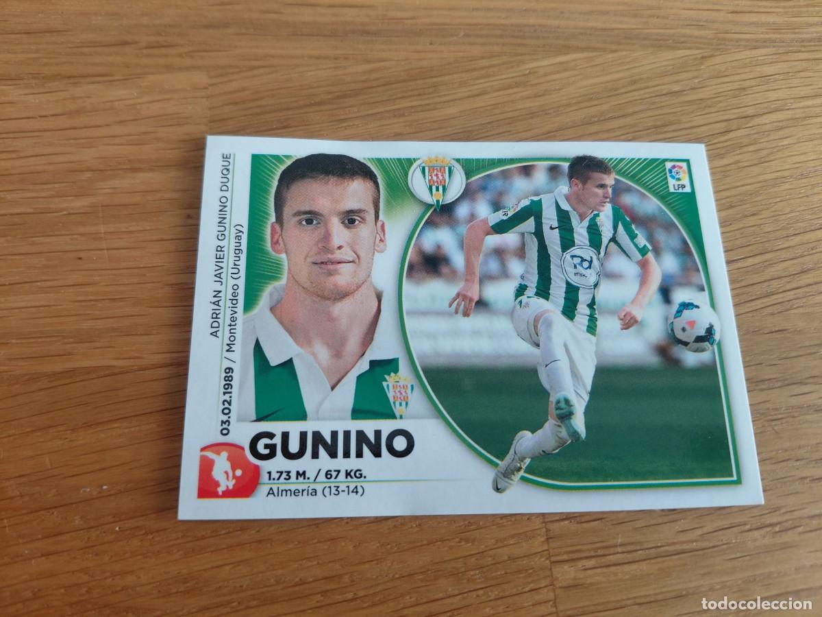 Football Stickers: Gunino -- n&ordm; 3 -- C&oacute;rdoba -- 14/15 -- Este -- Nunca pegado
