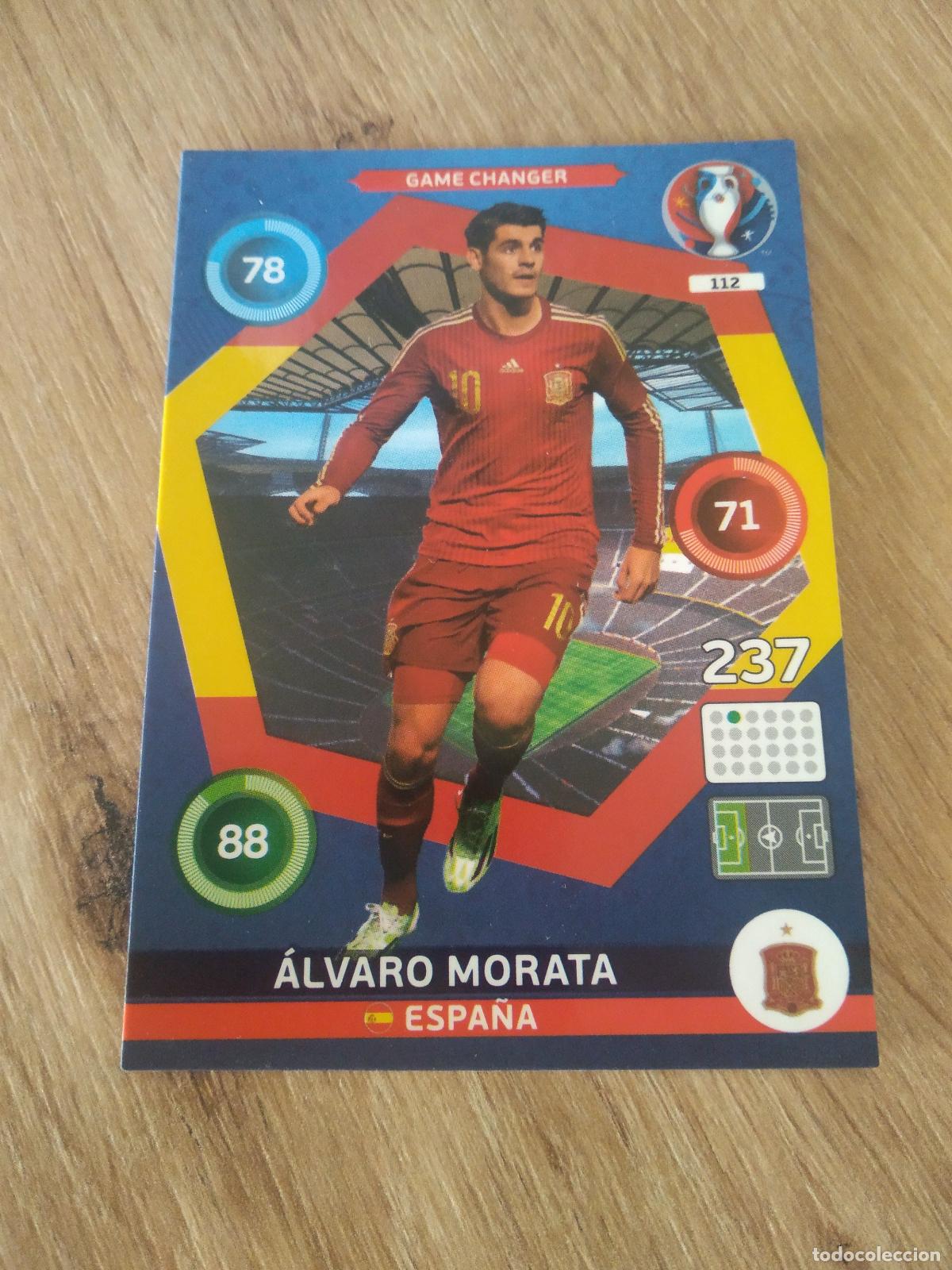 Cromos de F&uacute;tbol: 112 MORATA ESPA&Ntilde;A CROMO FUTBOL PANINI EURO 2016 EUROCOPA ADRENALYN