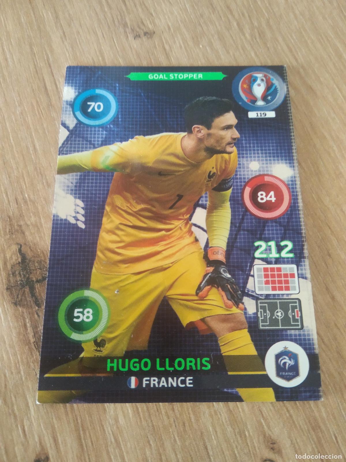 Cromos de F&uacute;tbol: 119 HUGO LLORIS FRANCIA CROMO FUTBOL PANINI EURO 2016 EUROCOPA ADRENALYN