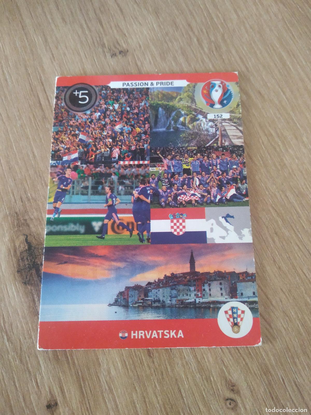 Cartes &agrave; collectionner de Football: 152 FANS AFICION PASION Y ORGULLO CROACIA CROMO FUTBOL PANINI EURO 2016 EUROCOPA ADRENALYN