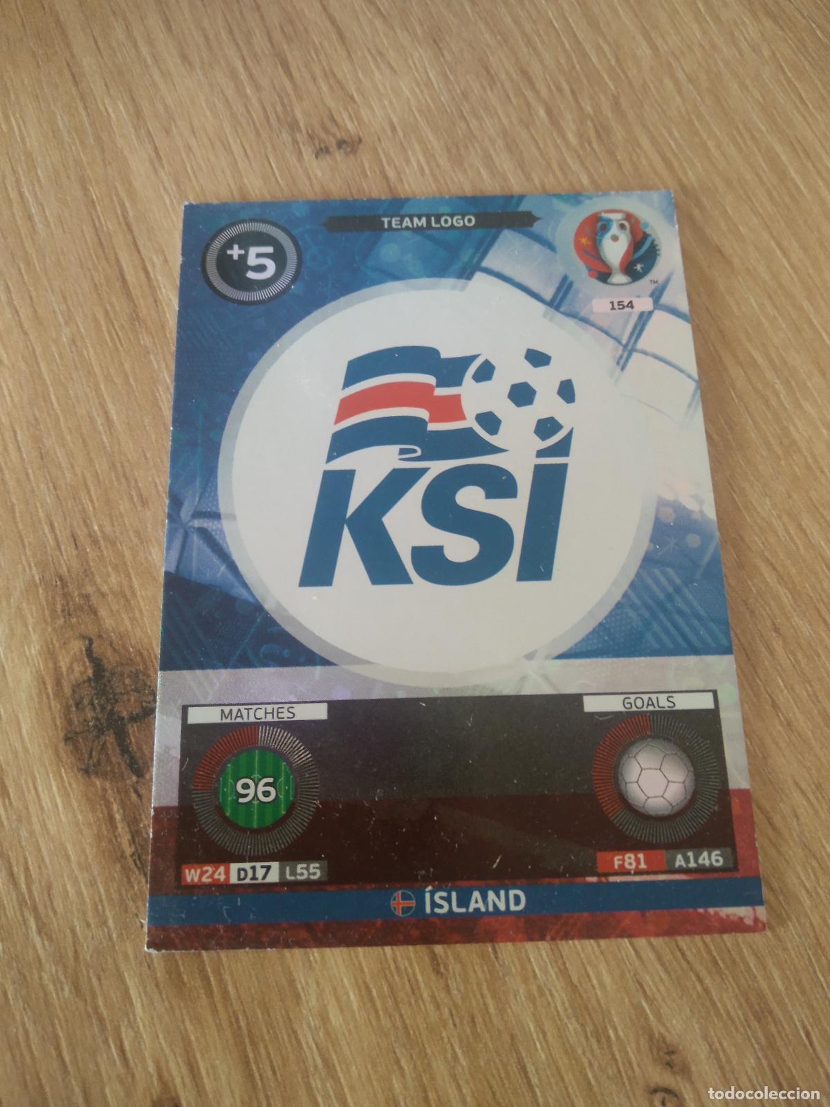 Cartes &agrave; collectionner de Football: 154 ESCUDO LOGO ISLANDIA CROMO FUTBOL PANINI EURO 2016 EUROCOPA ADRENALYN