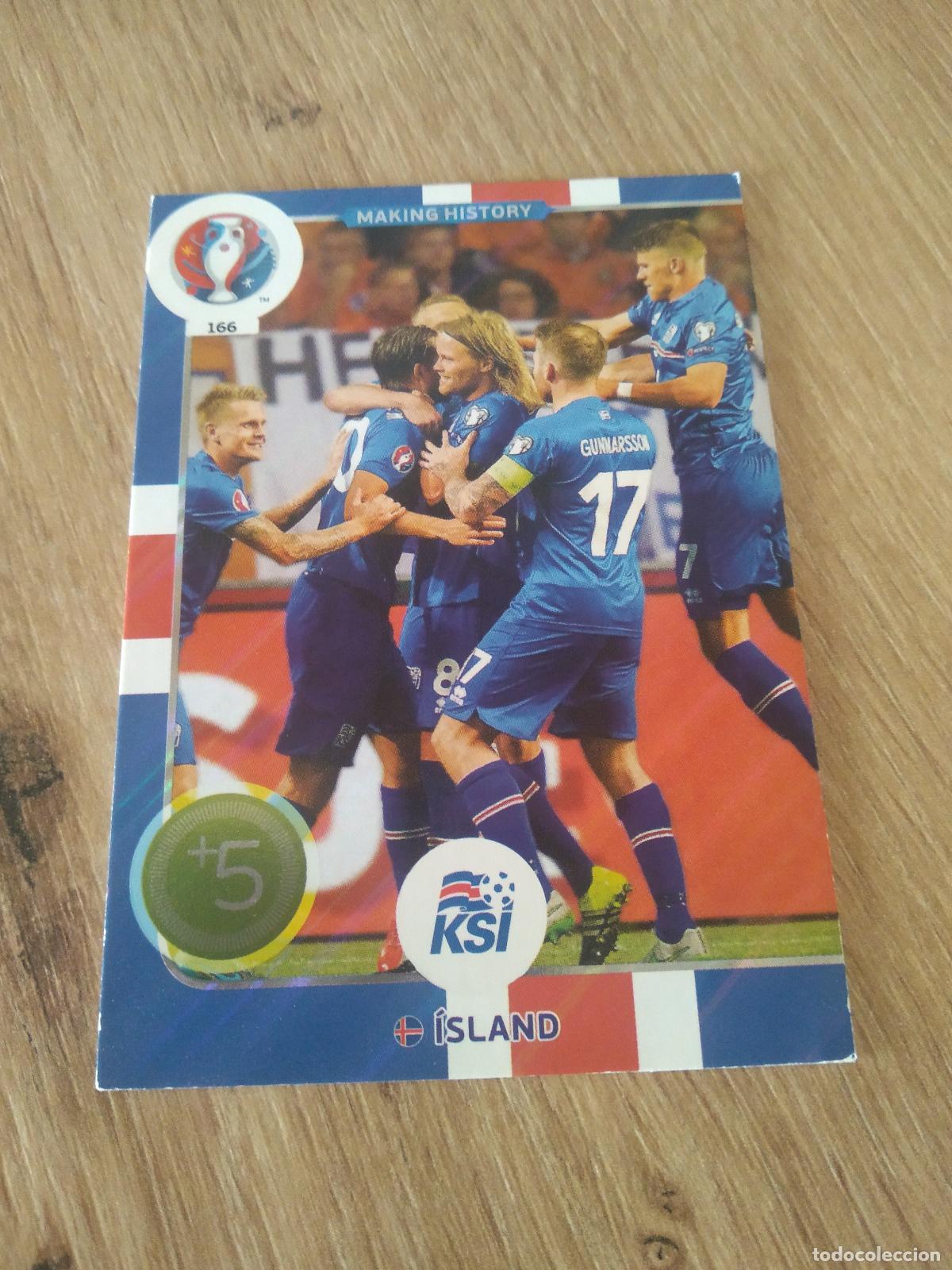 Cartes &agrave; collectionner de Football: 166 EQUIPO PLANTILLA ISLANDIA CROMO FUTBOL PANINI EURO 2016 EUROCOPA ADRENALYN