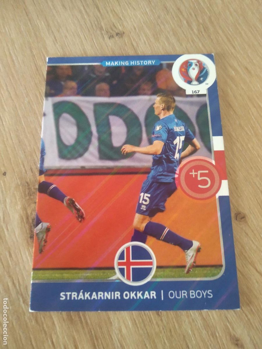 Cromos de F&uacute;tbol: 167 EQUIPO PLANTILLA ISLANDIA CROMO FUTBOL PANINI EURO 2016 EUROCOPA ADRENALYN