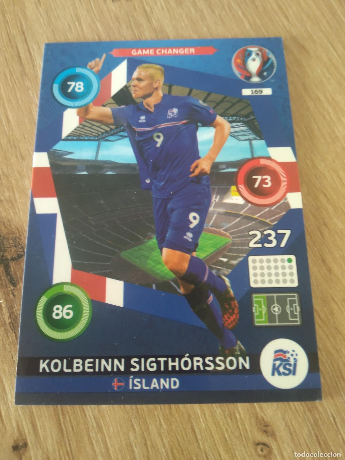 Cromos de F&uacute;tbol: 169 SIGTHORSSON ISLANDIA CROMO FUTBOL PANINI EURO 2016 EUROCOPA ADRENALYN