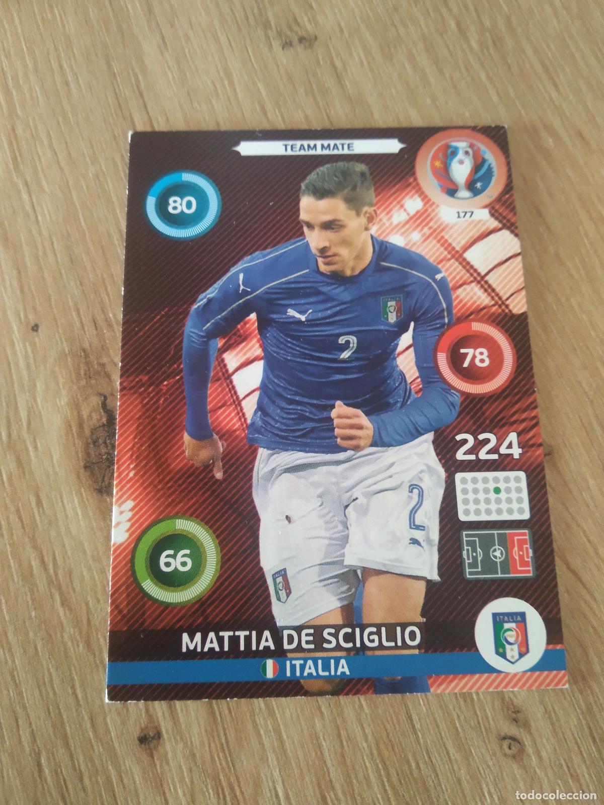 Cromos de F&uacute;tbol: 177 MATTIA DE SCIGLIO ITALIA CROMO FUTBOL PANINI EURO 2016 EUROCOPA ADRENALYN