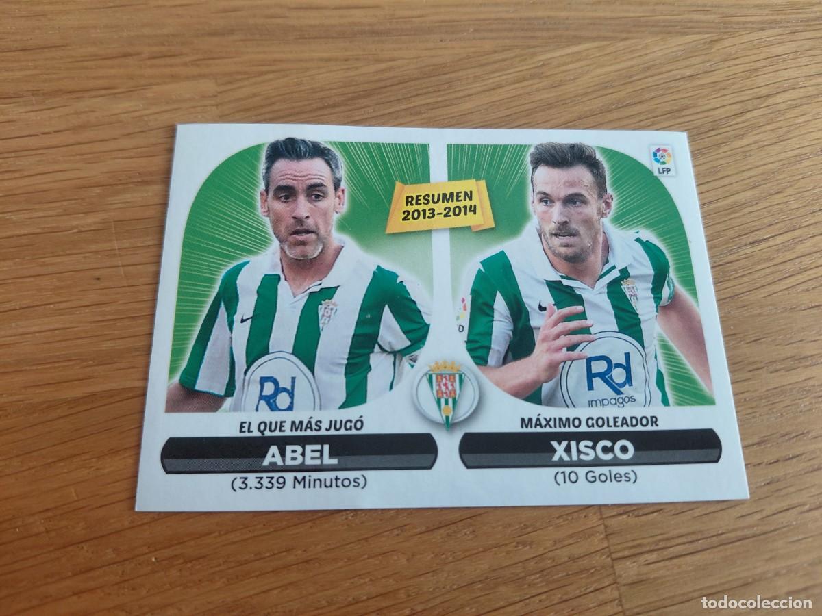 Cromos de F&uacute;tbol: Abel y Xisco -- n&ordm; 24 -- C&oacute;rdoba -- 14/15 -- Resumen -- Este -- Nunca pegado
