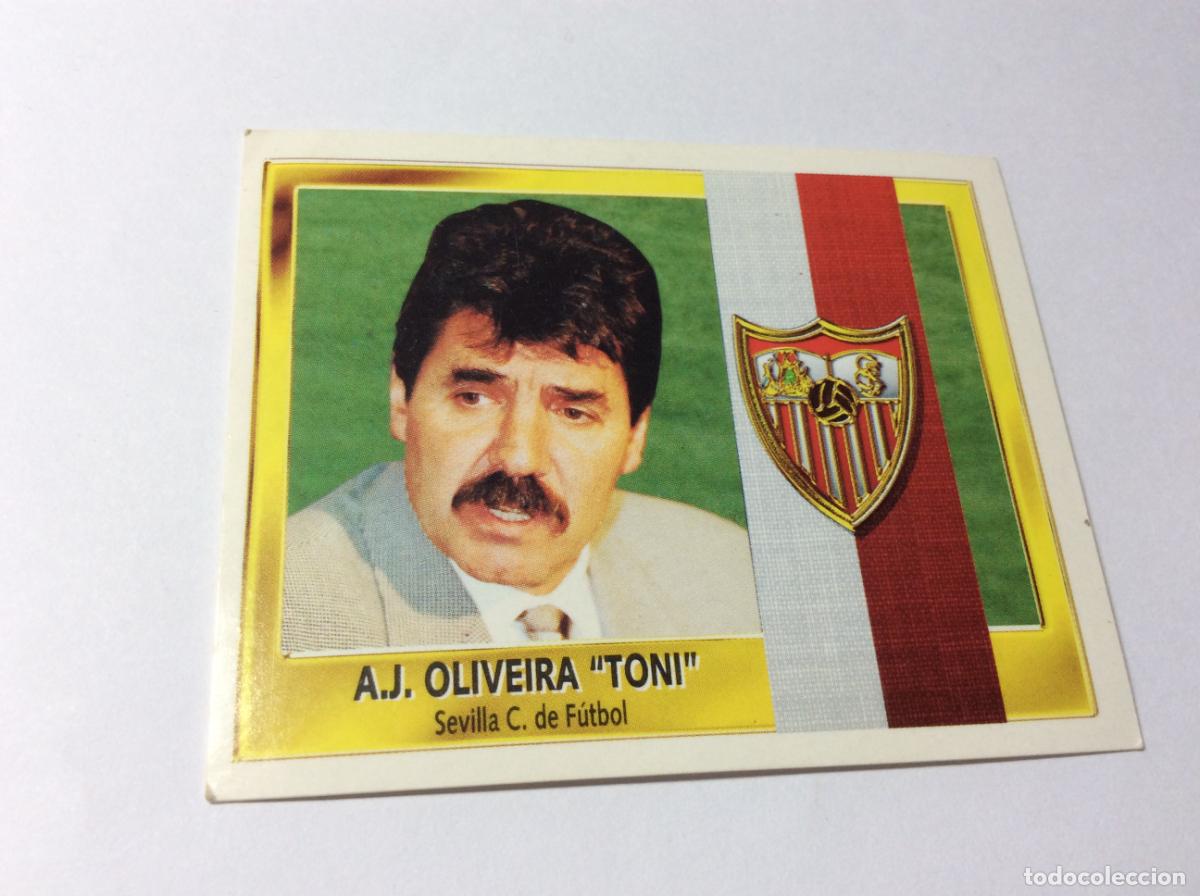 Cromos de F&uacute;tbol: Entrenador Toni Oliveira Sevilla CF Este 95 96 1995 1996