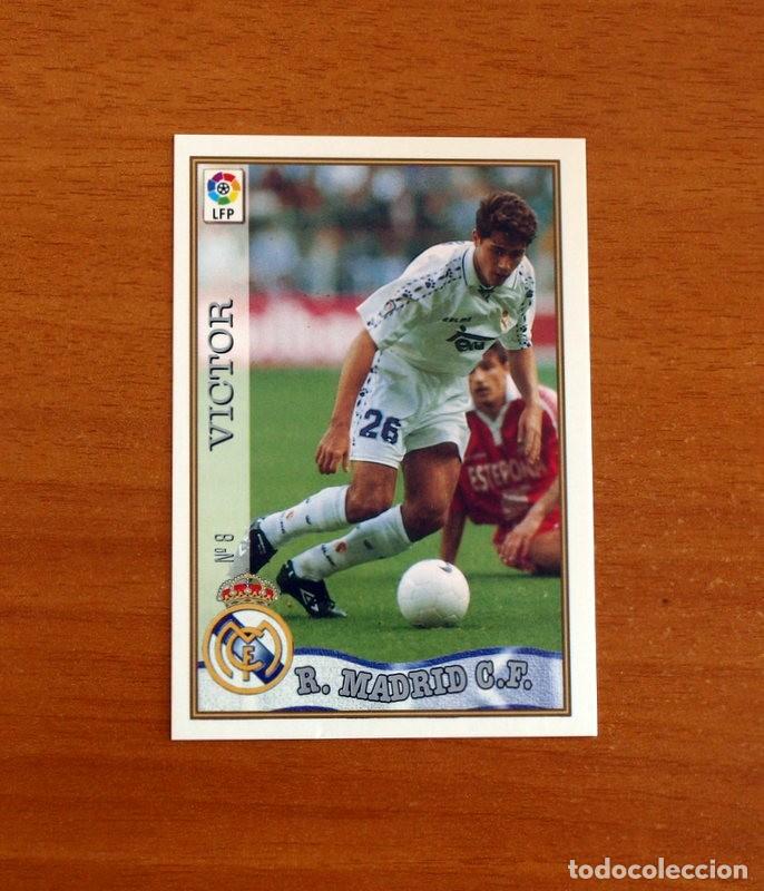Cromos de F&uacute;tbol: Real Madrid - N&ordm; 8 V&iacute;ctor - Mundicromo ficha de la Liga 1997-1998, 97-98