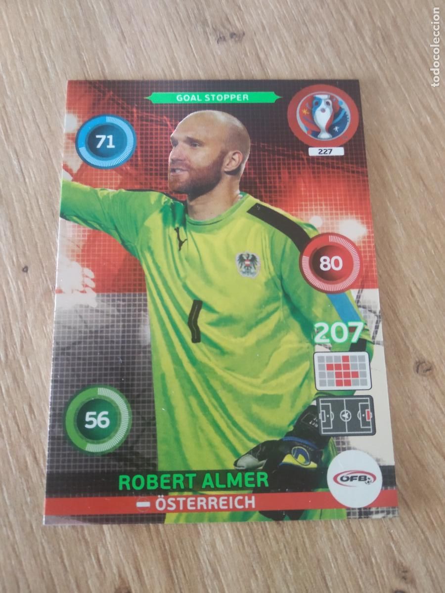 Cromos de F&uacute;tbol: 227 ROBERT ALMER AUSTRIA CROMO FUTBOL PANINI EURO 2016 EUROCOPA ADRENALYN